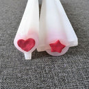 Diy Hand Soap Mold Heart-Shaped Cake Mould Silicone Tube Column Mould For H F6O6