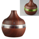 Usb 300Ml Aroma Humidifier Aromatherapy Wood Grain 7 Color Led Lights Elect E6J2