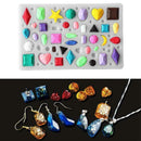 2pcs Multi Shape Mini Silicone Jewelry Earring Necklace Pendant Making Mold F7W1