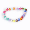 Lot 100 Acrylic Plastic Beads stained with Strass Glitter 5mm K9D8
