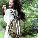 Tribal Ethnic Canvas Womens Backpack Pouch Hippie Shoulder Bag Girls Boho R