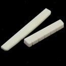2 Piece Classic Bone Guitar Bridge Saddle with 2 Nuts Guitar Power Piece Luthier