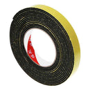 5m Black Single Sided Self Adhesive Foam Tape Closed Cell 20mm Wide x 3mm T