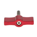 Aluminum T Type M5 Rotating Knob Handle Adjustable Thumb Lever Screw (Red,