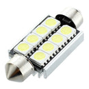 10 x White 8 SMD LED CANBUS Festoon Interior Dome Bulb Light 43mm