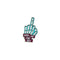 Gesture Ornaments Pin Brooch Originality Finger Badges Brooches Lapel Pins OE