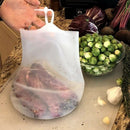 2 Pack Premium Reusable Large Cooking Silicone Sous Vide Bags Fresh Keeping G1X6