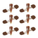 6 Pairs Sew om Horn Toggle Closures Sewing Buttons For Coat Jacket Duffle