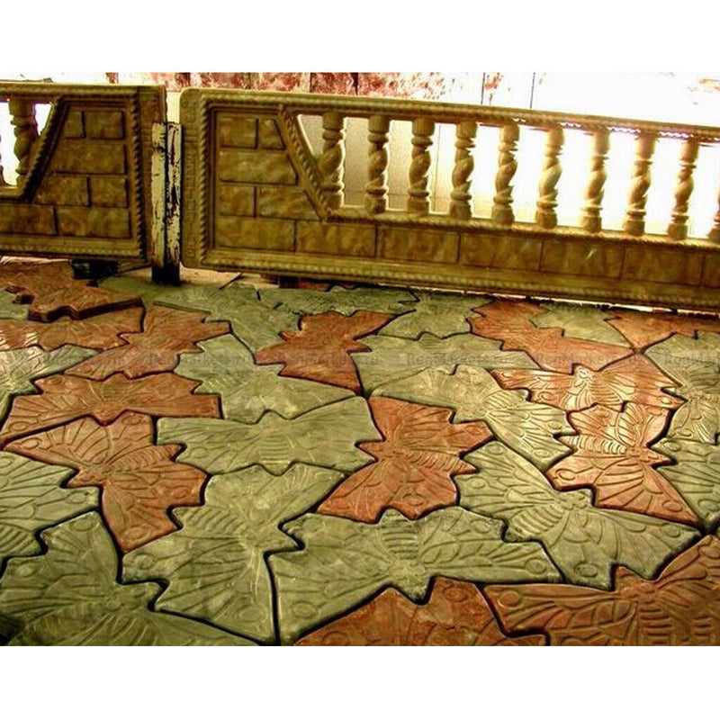 2x DIY Garden Decorative Stepping Mold Paving Pavement Driveway Brick Mould