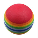 50pcs Golf Swing Training Aids Indoor Practice Sponge Foam Rainbow Balls Z8Q1