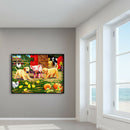 Full Round Drill Diamond Painting DIY Happy Farm Rhinestone Picture Craft