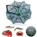 8 Sides 8 Holes Automatic Fishing Net NylonÃ‚Â Crab Fish Trap ShrimpÃ‚Â Cage (E)