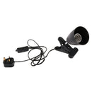 E27 Reptile Lamp Bulb Holder UVB Infrared Basking Light Holder Black