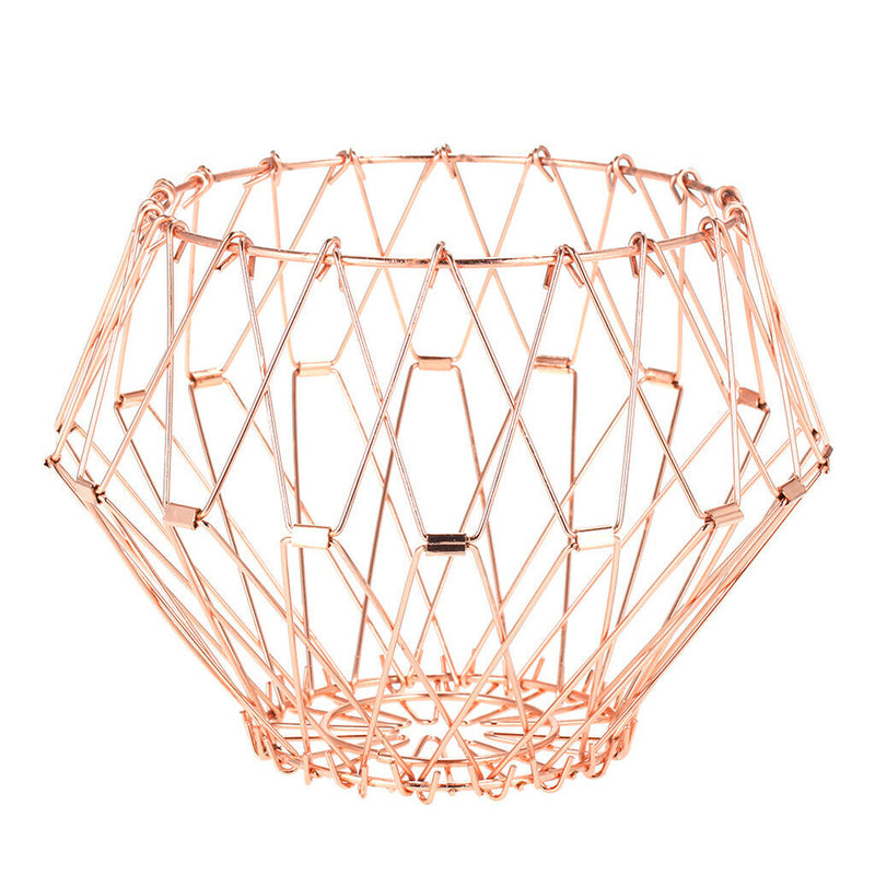 3pcs Hollow Wire Fruit Snacks Baskets Vegetables Container Home Decoration