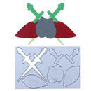 Sword Flower Group Joint DIY Metal Stencil Scrapbook Embroidery Cutting Die