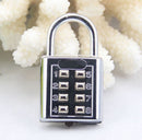 4 Pop  Digit Push Button Combination Padlock Luggage Travel Code Lock