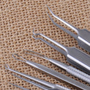 9x Stainless Steel Blackhead Comedone Pimple Blemish Extractor Remover Tool Set