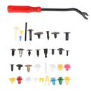 100Pcs Car door plastic mixed fastener clip bumper fender trim rivet with toolME