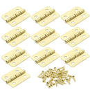 10Pcs Kitchen Cabinet Door 4 Holes Drawer Hinges Jewelry Box Furniture 18x16mm