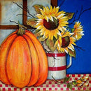 Diamond Painting Sunflower Pumpkin Full Round Wall Picture 30x30cm (B2317)