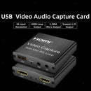 Video Capture Card USB 1080P HDMI Game Capture Device with Mic R/L Loop Full HD
