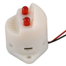 DC 6-24V 30mA 2 Wire Industrial Red LED Flash Alarm Buzzer Siren 90dB