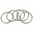 40 Pcs Staple Book Binder 45mm Outer Diameter Loose Leaf Ring Keychain H8S5