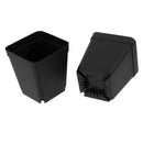 Pack of 50pcs Black Plastic Mini Flower Pots Nursery Plant Containers 7cm*7cm