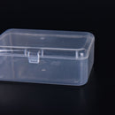 New Small Transparent Plastic Storage Box clear Square Multipurpose display S Hn