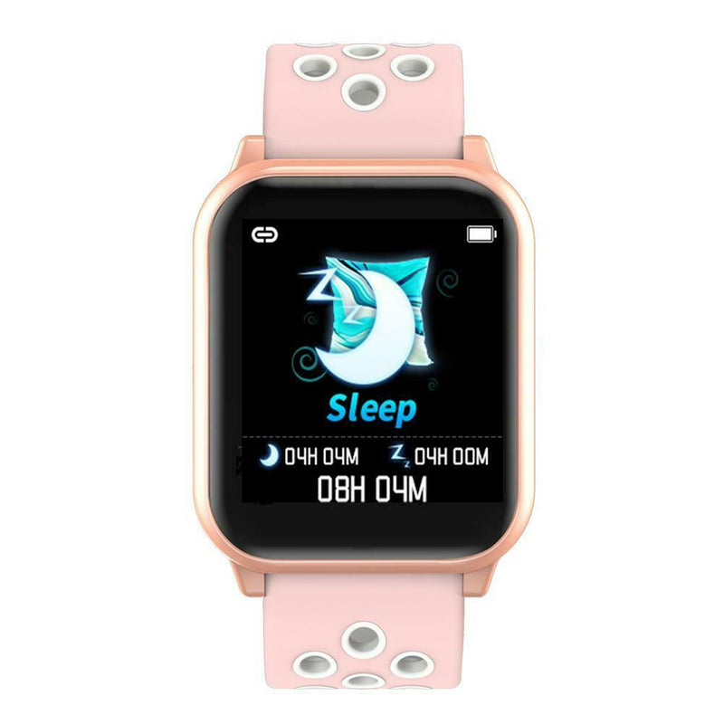 F8S Smart Wristband Watch IP67 Blood Oxygen Heart Rate Monitor Fitness Tracker