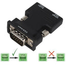 1080P HDMI Female to VGA Male with Audio Output Cable Cord Converter Adapter AU