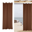 Waterproof Outdoor Curtain Drape Heat Insulated for Patio Pivilion Coffee 54x96"