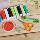 24X Thread Threader Needle Scissor Thimble Storage Box Sewing Kit