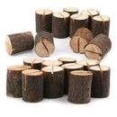 20pcs Wood Name Card Photo Clip Holder Wedding Party Home Table Decor Craft