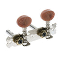 4 String Guitar String Button Brown Tuning Pegs Machine Heads Pack Of 4