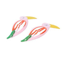 2pcs Kids Cute Colorful Fruit Hair Clip Snap Hairpin Hair Accessories (D) A
