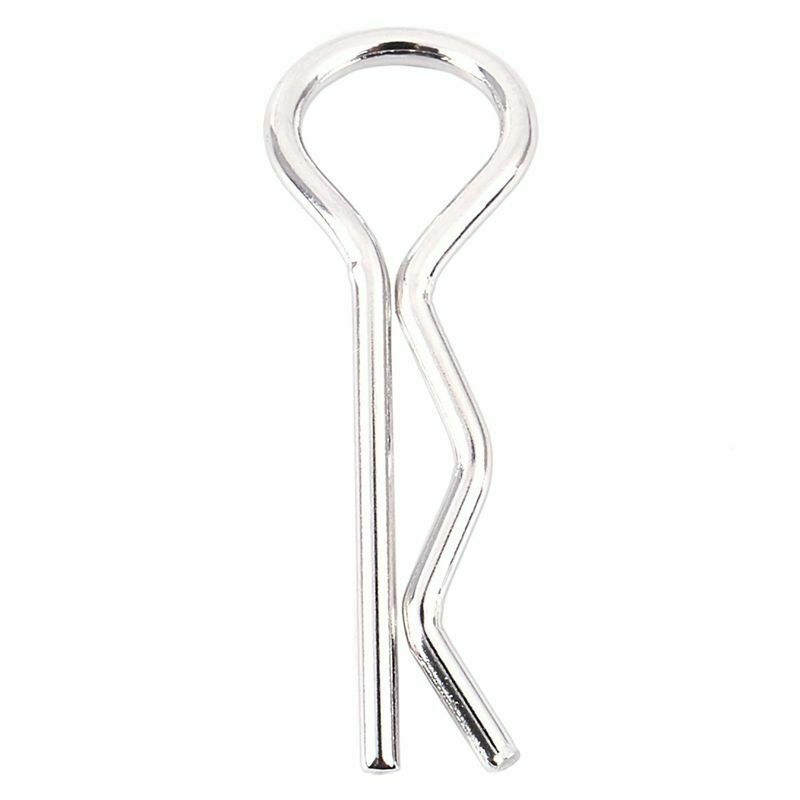 100pcs Universal 1/10th Scale Bend Body Clips Pins Metal For 1/10 HSP car C4I8