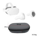 Double Zippered Hard Carrying Case for Oculus Quest 2 VR Gaming Headsets and
