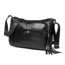 Women Tassel Crossbody Messenger Bag Soft PU Leather Small Shoulder Handbag