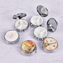New Metal Folding pill case Medicine Organizer Box Makeup Storage Container  3C