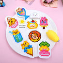DIY Full Drill Round Diamond Painting Cartoon Animal Stickers Children Gift