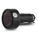 12V 24V voltmeter thermometer Cigarette Lighter Adapter Plug LED Blue / Red