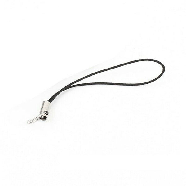 30x black round hand strap wrist strap cell phone strap for mobile phone C8U9