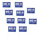 10Pcs Biden 2020  Small Flags US Banners Car Decor Polyster Flags