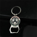 2018 World Cup Football Keychain Bottle Opener Rotary Key Chain Beer Bottle