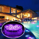 3 Pack Submersible LED Lights with 3x Remote Control Underwater 10-LED RGBW
