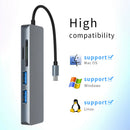 USB 3.0 Type-C Hub to HDMI Converter 4K Adapter Splitter For MacBook Pro Dock