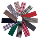 13pcs Mixed Linen Cotton Fabric Plaid Material Bundle Scraps For Quilting