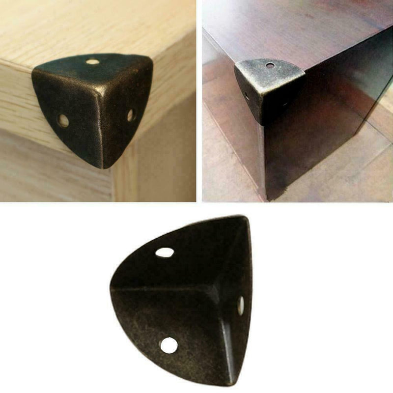 1PCS Metal Box Corner Protectors Edge Guard Protector 26x26x26mm Bronze Ton C0V6