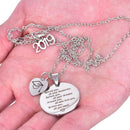 2019 Graduation Stainless Steel Necklace Chain Pendant Jewelry Gift  JR